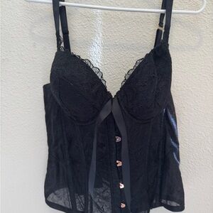 Savage X Fenty Black Lace Corset